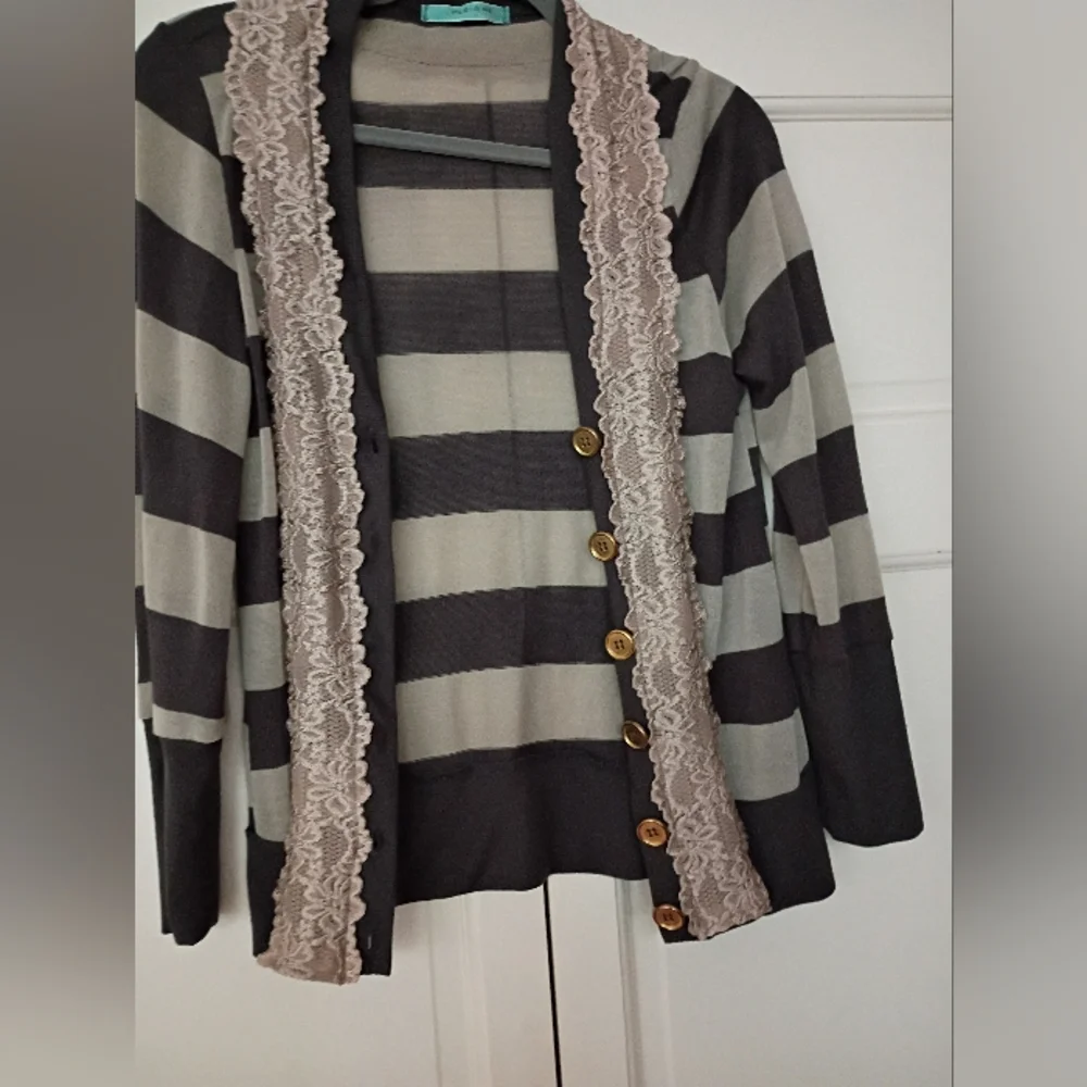 Anthropologie and Cream Lace Sweater.Like New Condition
